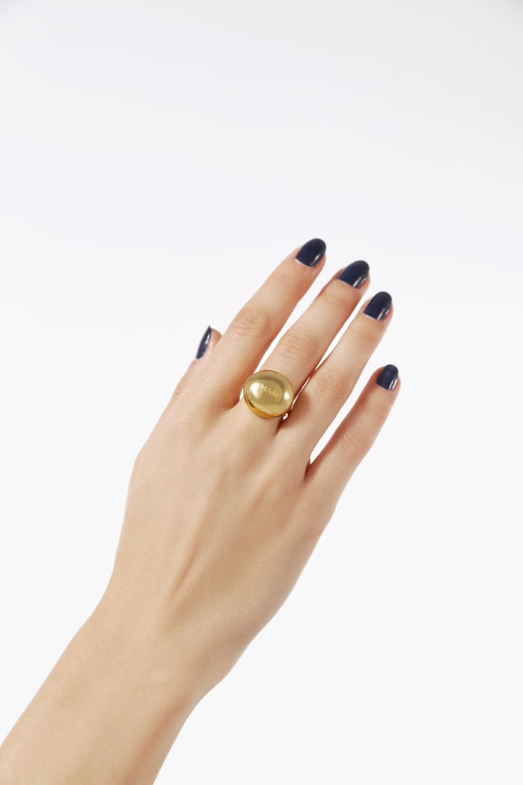 Gold Ball Ring