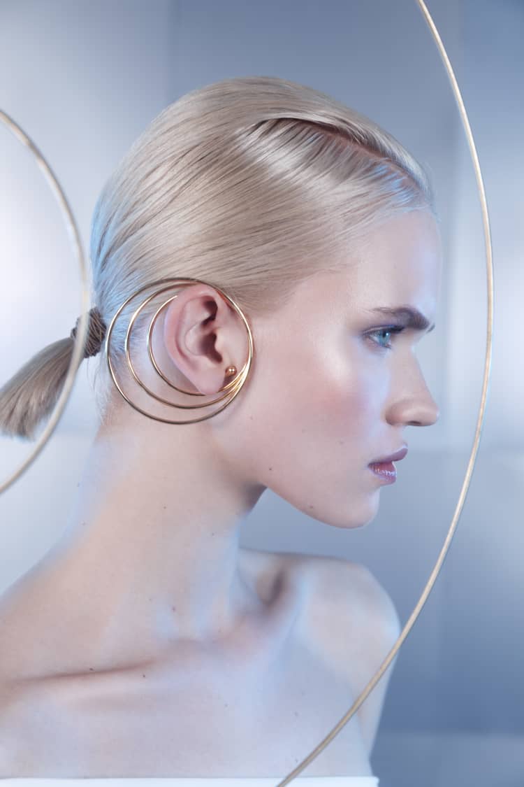 Full ear cuff designs in 18K gold