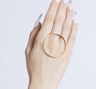 Gold Ring with Large Round