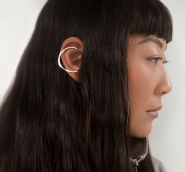 Minimalistischer Ear Cuff aus Silber