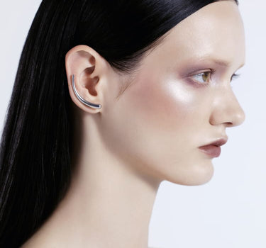 Silver Waterdrop Ear Climber