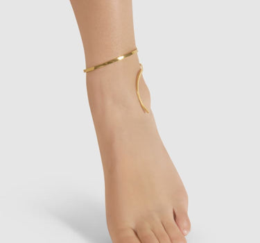 Gold Spiral Anklet
