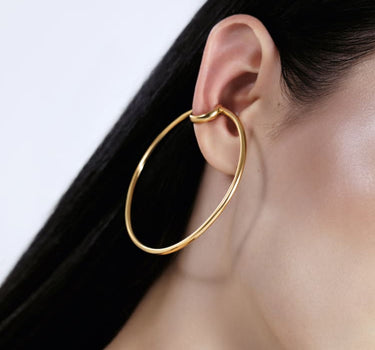 large ear cuff en or