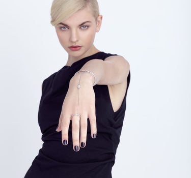 Silver Hand Bracelet Chain