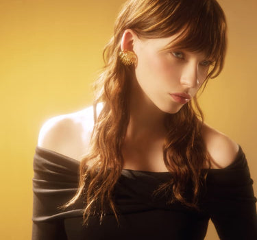 Gold Spiral Earring