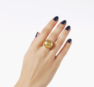 ball ring in gold