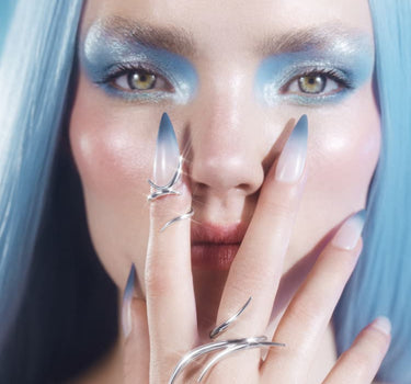 Silver Spiked Midi Ring