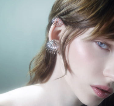 Silver Spiral Earring