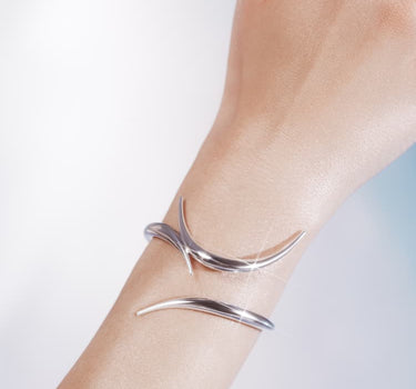 bracelet clouté en argent