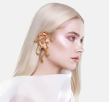 Ear Cuff Completo Multi-Drop - Oro