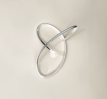 Silberner Perlen-Ear Cuff