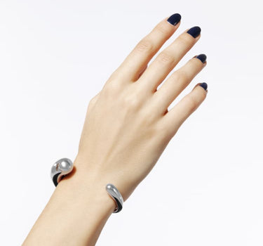 Bracelet jonc torque en argent