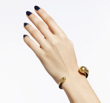 Gold Torque Bangle Bracelet