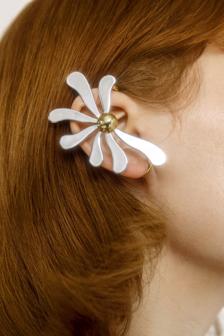 Daisy Flower Ear Cuff