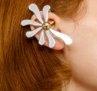 Daisy Flower Ear Cuff