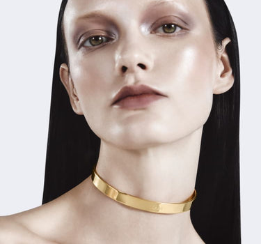 Gold Thick Simple Choker