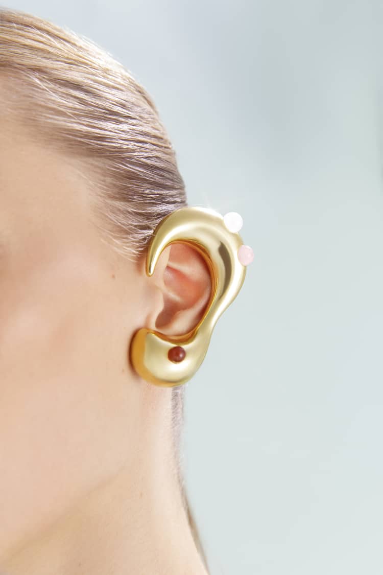 Gold Full Ear Jewelry with Stones