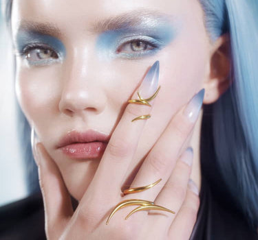 Gold Spiked Midi Ring