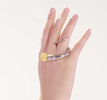 Silver Ring with Quartz