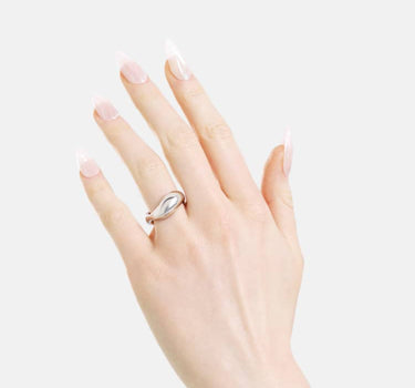 anello gonfio in argento