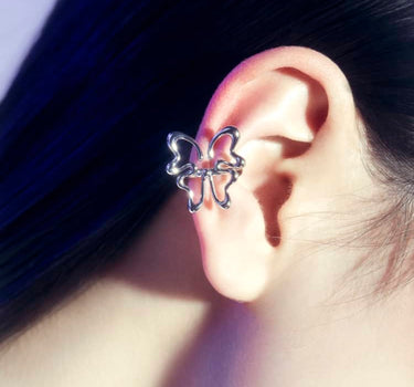 Ear cuff papillon en argent