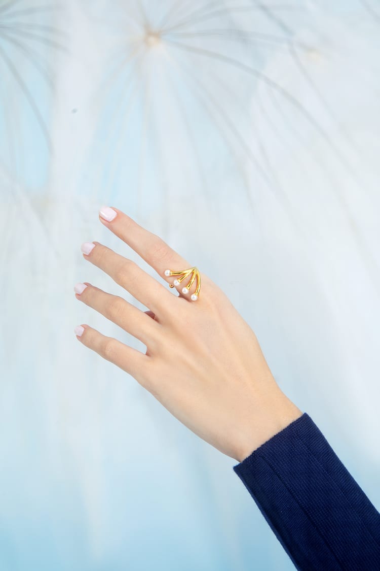 Perlen-Tiara-Ring