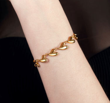 Bracelet cœur Love en or