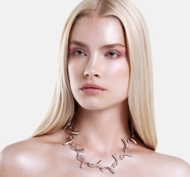 Drops Chain Necklace - silver