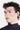 Bijou de visage argenté aux formes organiques pour homme