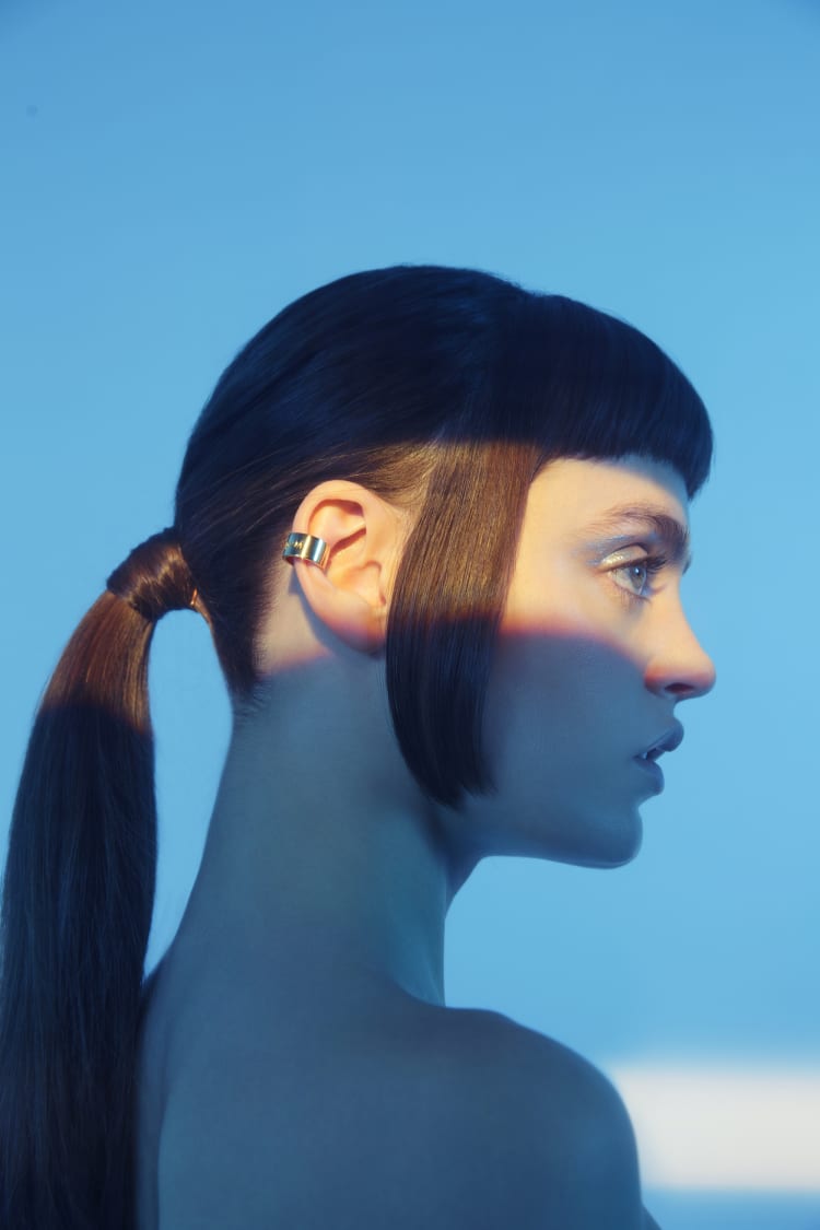 Silver Round Ear Cuff