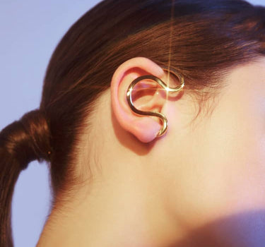 Snake Ear Cuff in Gold