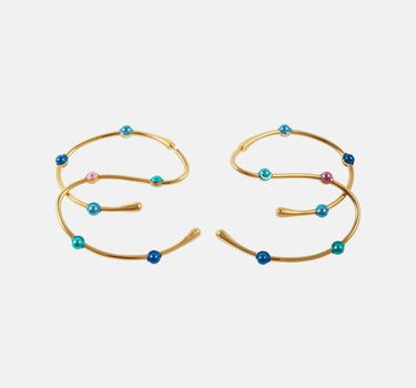 Casa Batlló dangle earrings in gold