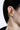 Ear cuff d'oreille large en or à grandes spirales
