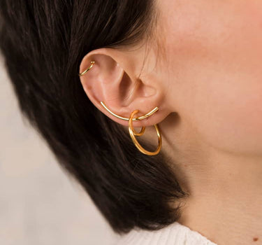 Set Gold Ear Cuffs