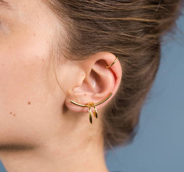Gold Ear Cuff Jewelry Set