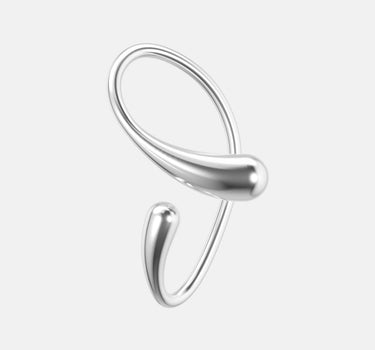 Ear cuff d’oreille Deux Gouttes - Argent