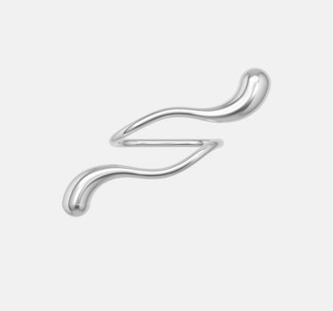 Bague Goutte Deux Doigts - Argent