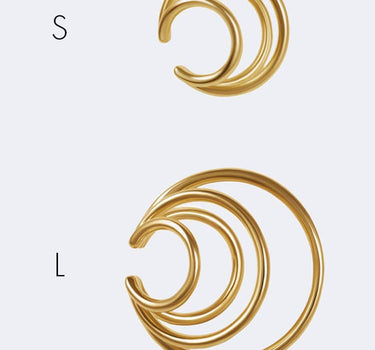 Gold Coils Ear Cuff