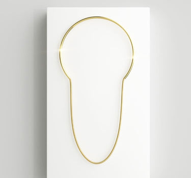 Long necklace in 18K gold finish