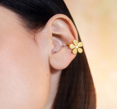 earcuff fiore d'oro