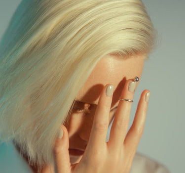 Midi ring in sterling silver