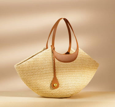 woven beach bag