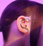 Sterling silver snake ear cuff