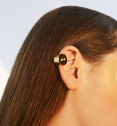 Gold circular ear cuff