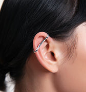 Unique silver ear cuff accessory