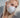 Grey silk mask with chain