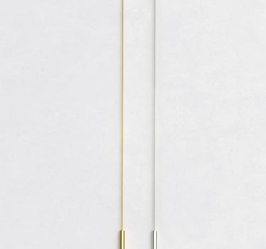 gold and silver drop earrings